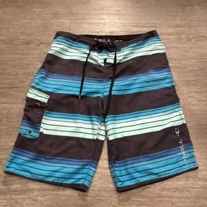 Oneill Board‎ Shorts Mens 31 Blue Swim Trunks Drawstring Surf Outdoor Casual 11"